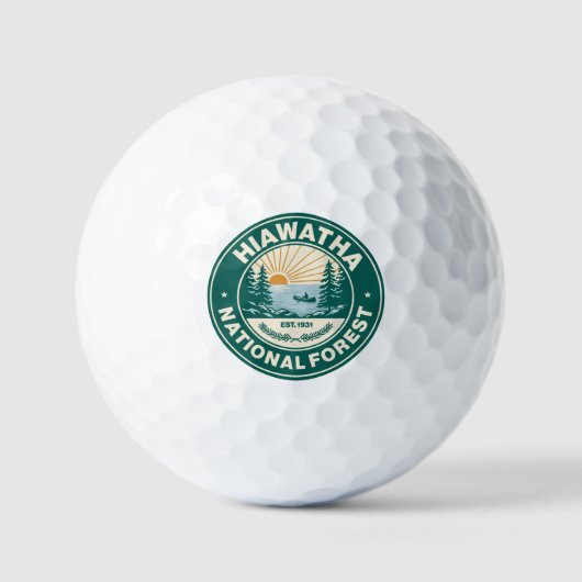 Hiawatha Nationalforst Golfball (Vorderseite)
