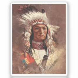 Hiawatha Native Amerikanische Ureinwohner Chief Po Aufkleber