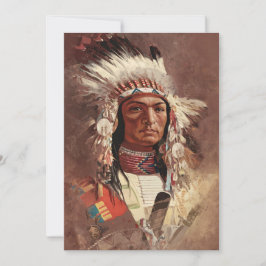 Hiawatha Native Amerikanische Ureinwohner Chief Po Einladung