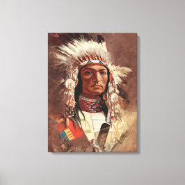 Hiawatha Native Amerikanische Ureinwohner Chief Po Leinwanddruck