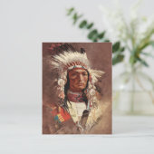 Hiawatha Native Amerikanische Ureinwohner Chief Po Postkarte (Stehend Vorderseite)