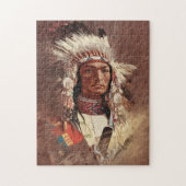 Hiawatha Native Amerikanische Ureinwohner Chief Po Puzzle (Vertikal)