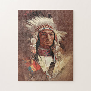Hiawatha Native Amerikanische Ureinwohner Chief Po Puzzle