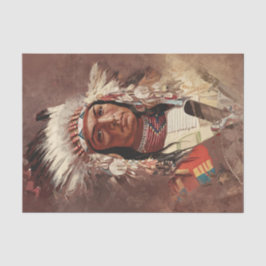Hiawatha Native Amerikanische Ureinwohner Chief Po Seidenpapier
