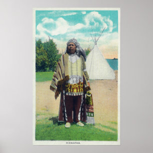 Hiawatha Portrait # 2 Poster