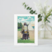 Hiawatha Portrait # 2 Postkarte (Stehend Vorderseite)