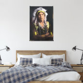 Hiawatha Portrait Leinwanddruck (Insitu (Schlafzimmer))