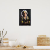 Hiawatha Portrait Poster (Küche)