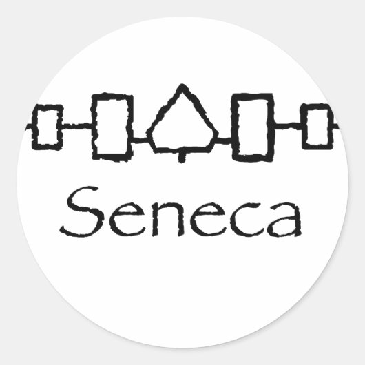 Hiawatha-Seneca02 Runder Aufkleber (Vorderseite)