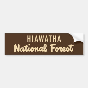 Hiawatha staatlicher Wald Autoaufkleber