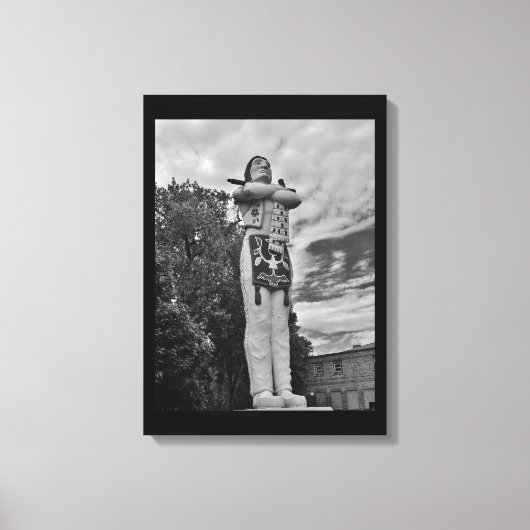 Hiawatha Statue Leinwanddruck (Vorderseite)