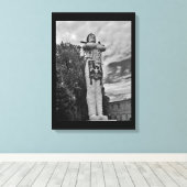 Hiawatha Statue Leinwanddruck (Insitu (Holzboden))