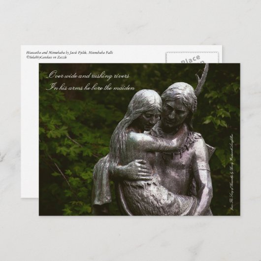 Hiawatha und Minnehaha Postcard Postkarte (Vorne/Hinten)