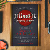 Hibachi Birthday Dinner Einladung