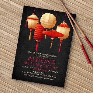 Hibachi Birthday Dinner Einladung