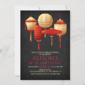 Hibachi Birthday Dinner Einladung (Vorderseite)