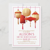 Hibachi Birthday Dinner Einladung (Vorderseite)