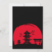 Hibachi Birthday Dinner Hibachi Party Einladung (Rückseite)