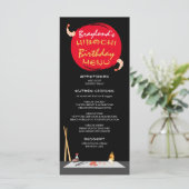 Hibachi Birthday Dinner Hibachi Party Menu Menükarte (Stehend Vorderseite)