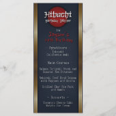 Hibachi Birthday Dinner Menükarte (Vorderseite)