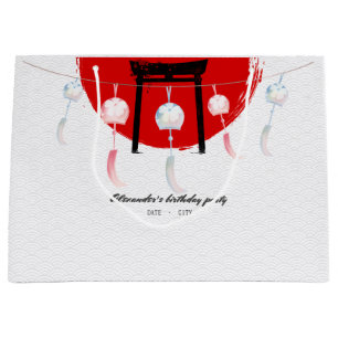 Hibachi Birthday Party Wind Chimes Furin Japanisch Große Geschenktüte