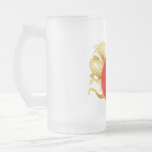 Hibachi Chef Japanese BBQ Dragon Birthday Mattglas Bierglas (Links)