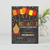 Hibachi Dinner Party Einladung (Stehend Vorderseite)