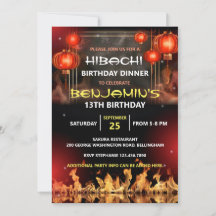 Hibachi-Geburtstags-Dinnerparty