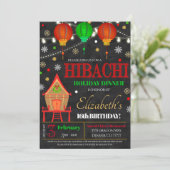 Hibachi Holiday Dinner Party Einladung (Stehend Vorderseite)