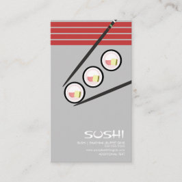 Hibachi Japan Asian Sushi Logo Business Card Visitenkarte