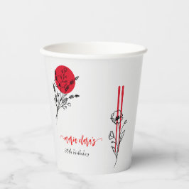 Hibachi Japanese GRILLEN Grill Koch Geburtstagsfes Pappbecher