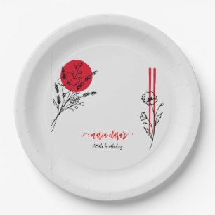 Hibachi Japanese GRILLEN Grill Koch Geburtstagsfes Pappteller