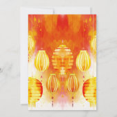 Hibachi Japanese Lanterns Private Event Geburtstag Einladung (Rückseite)