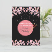 Hibachi Japanisches Dinner Geburtstagsparty Dankeskarte (Stehend Vorderseite)