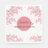 Hibachi Japanisches Dinner Geburtstagsparty Serviette (Vorderseite)