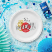 Hibachi Koch Japanisch Sushi GRILLEN Dragon Birthd Pappteller (Party)