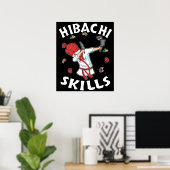 Hibachi Lover Hibacl Koch Gift Men Hibachi Poster (Heimbüro)