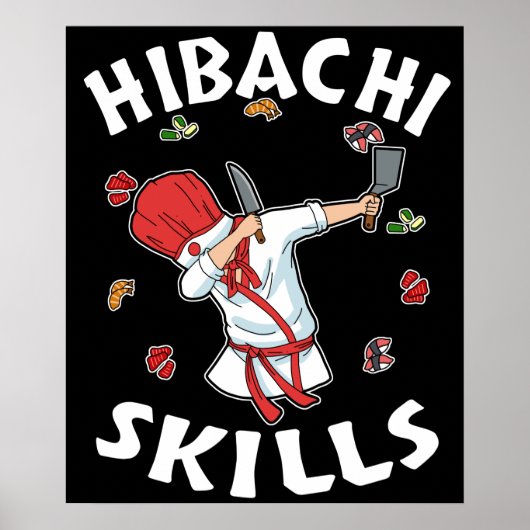 Hibachi Lover Hibacl Koch Gift Men Hibachi Poster (Vorne)