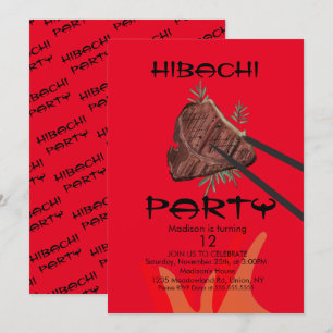 Hibachi-Steak-Japanisches-Restaurant-Party-Einladu Einladung