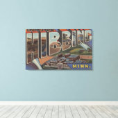 Hibbing, Minnesota - Große Buchstabenszenen Leinwanddruck (Insitu (Holzboden))