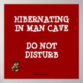 Hibernating Man Höhle Poster (Vorne)