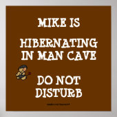 Hibernating Man Höhle Poster (Vorne)