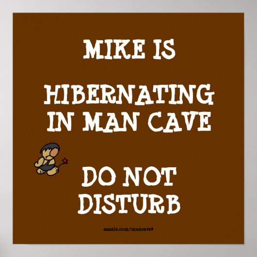Hibernating Man Höhle Poster (Vorne)