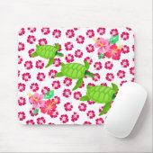 hibiscus-3 Seaturtles-1 Mousepad (Mit Mouse)