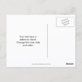 Hibiscus And Phlox Flower Garden Personalized Postkarte (Rückseite)