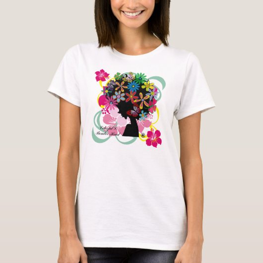 Hibiscus×Bomber Kopf T-Shirt (Vorderseite)