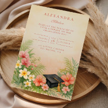 Hibiscus Floral Graduation Party