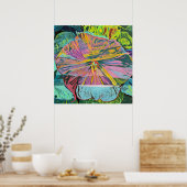 Hibiscus Flower Custom Art Poster (Küche)