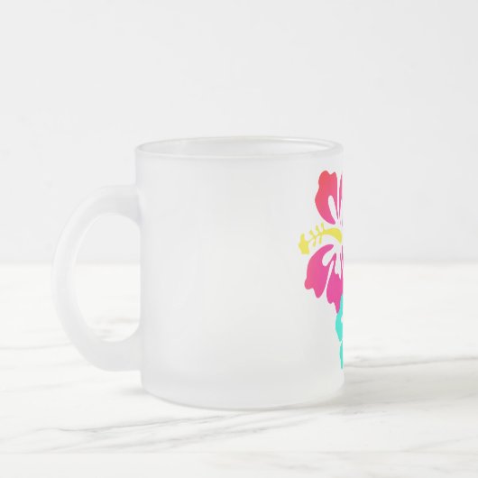 Hibiscus Flower Mattglastasse (Links)