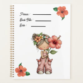 Hibiscus Flowers Book Cover Planner Planer